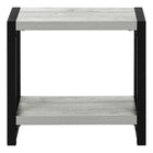 Monarch Specialties - 2082 Table D'Appoint - 22 po H/Gris/Metal Noir-Pieds métalliques robustes en noir pour plus de stabilité