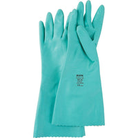 Mapa Professional Stansolv Embossed Z-Pattern Grip Gloves, Size X-Large/10, 14" L, Nitrile - 6 Pack-Cuff Style Pinked