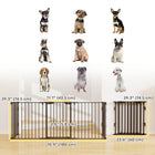 PawHut 30" H Foldable Indoor Dog Playpen with Door - Black-Colour: Black 