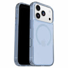 OtterBox Symmetry Clear Compatible with MagSafe Case with Camera Control for iPhone 17 Pro - Silver Glade Blue-Tactile buttons feel just like your phone’s