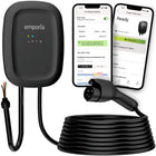 Emporia Classic Level 2 48A EV Charger with 24' Cable - J1772 - Hardwired - Black-Supports hardwired installation with preconfigured whip for up to 48A, professional installation is recommended to ensure optimal safety performance and long term reliability