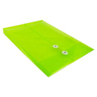 JAM Paper - Enveloppes en plastique, fermeture à bouton et cordon, extrémité ouverte légale, 9,75 po l x 14,5 po H, vert lime, 12/paquet-Les enveloppes sont un excellent outil d’organisation