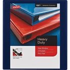 Staples – Reliure de présentation robuste à anneaux en D - 1 po - bleu-Les anneaux montés à l'arrière permettent aux pages de reposer à plat