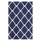 Modway - Marja Treillis marocain Tapis de 5 pi l x 8 pi L - Marine et Ivoire-Tapis à treillis marocain
