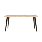 Gry Mattr 65"W Live Edge Desk - White Oak-Unique curved design with a textured wood grain finish (oak veneer)