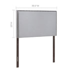 Modway Region Nailhead Upholstered Twin Headboard - Sky Grey-Elegant, expansive design