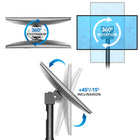 Mount-It ! - MI-3796 Support de moniteur POS réglable en hauteur-Rotation: 360°