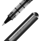 uni-ball Vision Rollerball Pens – 0.5 mm – Black – 12 Pack-Quick-drying pigmented liquid ink is waterproof and fadeproof