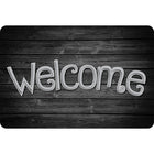 Ashley Productions The Original Fun Mat Welcome Mat - 15.5" x 23.5" - Black Wood Welcome-Measurement & Design: The Black Wood Welcome Mat measures 15.5" x 23.5".
