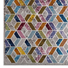 Modway Laleh Geometric Mosaic Area Rug - 4 ft W x 6 ft L - Multicolored-100% Polypropylene
