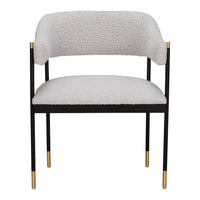Zuo Zadar Dining Chair - Misty Grey-Armrest support