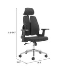 Zuo Genric Office Chair - Black-7