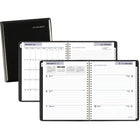 AT-A-GLANCE - Agenda hebdomadaire/mensuel de direction 2026 - 8 3/4 po H x 6 7/8 po l - noir - anglais-Couverture rembourree en similicuir de luxe noir