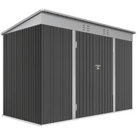 Outsunny 9' x 4' Storage Shed-Spacious shed accommodates garden tools and equipment
