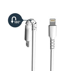 StarTech USB to Lightning Cable, Apple MFi Certified, 1m, White-Heavy duty Lightning cable with extended strain relief tested to tolerate over 10 000 plus bend cycles at a 180 degree angle