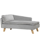 PawHut Dog Sofa Bed with Cushion and Pillow - Light Grey-Soft plush fabric ensures comfort for your dog 