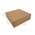 Reliabag Self Seal Corrugated Literature Mailer Boxes - 9" L x 9" W x 2" H - Kraft - 40 Pack-40pcs ships flat, save storage space