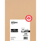 Avery White Rectangle Labels with Easy Peel, 1" x 2-5/8", for Laser/Inkjet Printer, 7500 Pack (5960)-1" x 2-5/8", White