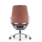 Nexten Pro Standard Height Back Office Chair - Brown-Adjustable seat depth, height and tilt tension