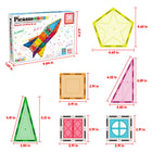 Picasso Tiles Rocket Set Magnetic Building Blocks - 36-Piece Set-Helps them develop a strong sense of color and improve their motor skill, while introducing them to geometrical shapes, magnetic polarity, mathematics, numbers counts, 3D architectural design, structural engineering, and even periodic table elements