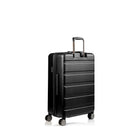 Champs Tech 2-Piece Luggage Set - Black-Dedicated laptop compartment