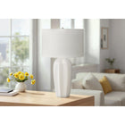 Monarch Specialties 27" H Table Lamp - Cream Ceramic / Ivory / Cream Shade-This lamp features a 3-way rotary switch holding a single bulb (not included) for a maximum output of 100W/120V, allowing you to customize the lighting ambiance in your space
