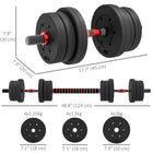 Soozier - Haltères réglables 2-en-1 44 lb-bras, épaules, dos et jambes