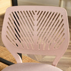 Chaise de Bureau en Tissu Homy Casa – Rose Poudré-Base 5 étoiles robuste pour une mobilité facile