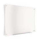 TRU RED - Tableau blanc magnétique incurvé ergonomique en verre à effacement sec - 48 po x 36 po-Tableau blanc magnétique incurvé pour une expérience d’écriture plus ergonomique à toutes les hauteurs