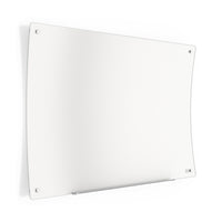 TRU RED - Tableau blanc magnétique incurvé ergonomique en verre à effacement sec - 48 po x 36 po-Tableau blanc magnétique incurvé pour une expérience d’écriture plus ergonomique à toutes les hauteurs