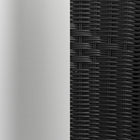 Flash Furniture Rattan Indoor-Outdoor Restaurant Stack Chair, Black, 4 Pack (4-TLH-020-BK-GG)-Floor Protector Plastic Glides