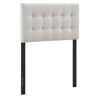 Modway Emily Fabric Upholstered Twin Size Headboard - Linen-Premium Linen-Like Fabric