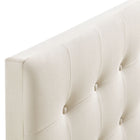 Modway Emily Stain-Resistant Performance Velvet Twin Size Headboard - Alabaster-7