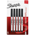 Sharpie Permanent Markers - Ultra-Fine Tip - Black - 5 Pack-Pen-style, needle-tip permanent marker for precision marking, labelling, or addressing