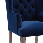 Modway Realm French Vintage Dining Performance Velvet Armchair - Navy-Assembly Required