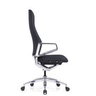 DecentLiving Full Height-Back Office Chair - Black-German-engineered Bock seating mechanism