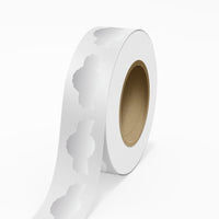 JAM Paper Standard Label Rolls - Anniversary Seal - 1 3/8 x 2 5/8 - Silver Metallic Foil - 125 Labels/Roll-Colour: Durable Silver Shiny Foil | Make your mail stand out with colourful shipping address labels.