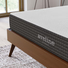 Modway Aveline 8" King Mattress-Stretch Knit Zipper Removable Cover