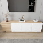 Nexera - Meuble TV Riva, 72 po, Érable naturel et blanc-6