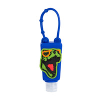 Pep Rally Silicone Sanitizer Holder with Bottle - Dino-Sanitizer holder