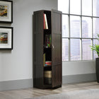 Sauder Storage Cabinet - Cinnamon Cherry-Framed panel door and sides