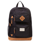 Renwick Black High Density Polyester Backpack-Black, High density polyester