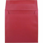 JAM Paper 6.5" x 6.5" Square Metallic Invitation Envelopes - Stardream Jupiter Red - 25 Pack -Size: 6 1/2 x 6 1/2 inches