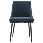 Modway Viscount Upholstered Fabric Dining Chairs - Black/Azure - 2 Pack-7