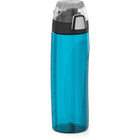 Thermos Water Bottle - 710ml -  Blue-Rotating meter on top of lid helps monitor daily intake
