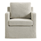 Modway - Serene Revêtement en tissu Fauteuil pivotant - Lin-Assemblée requise