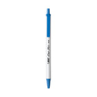 BIC Clic Stic Ballpoint Pens - Retractable - 1.0mm - Blue - 12 Pack-Comfortable, round barrel design