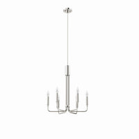 Modway Rekindle 6-Light Chandelier - Polished Nickel-6-Light Chandelier