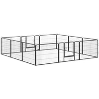 PawHut 12-Panel Dog Pen with Gate for Outdoor & Indoor - 24" L-An excellent romping ground and can also work as a partition