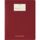 Moleskine Student Ruled XXL Soft Cover Journal - 8.5" x 11" - Cranberry Red-The paper of this moleskine object is made of material from well-managed, fsc-certified forests and other controlled sources